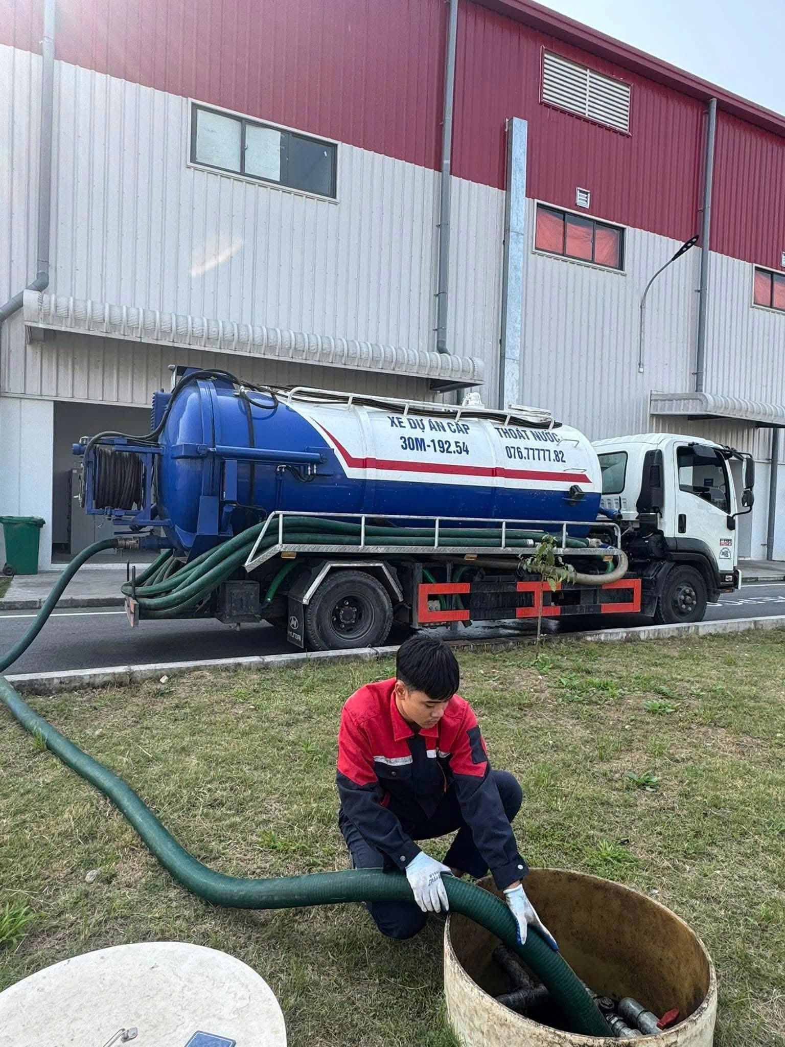 Thông tắc cống khu công nghiệp
